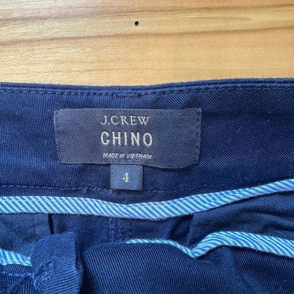 JCrew 4" Stretch Chino Short Navy Size 4 - Picture 6 of 7